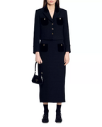 Flowering Girl Women Vic Cropped Blazer in black