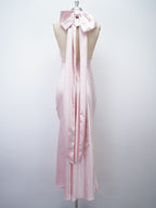 Flowering Girl Women The 'Evianna' Satin Dress In Baby Pink