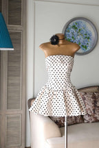Flowering Girl Women Lumi Dot Strapless Mini Dress