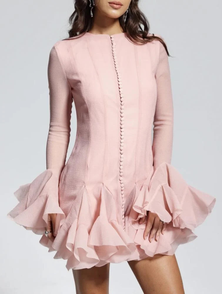 Flowering Girl Women Jocelyn Ruffled Mini Dress