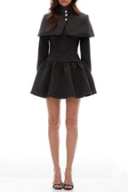 Hawthy Polka Dot Cape & Dress Set