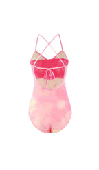 Flowering Girl Women Duy Pink One-Piece Swimsuit