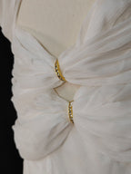 Flowering Girl Women Strapless Cutout Mini Dress - White