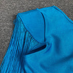 Flowering Girl Women ASYMMETRIC TASSEL BANDAGE DRESS