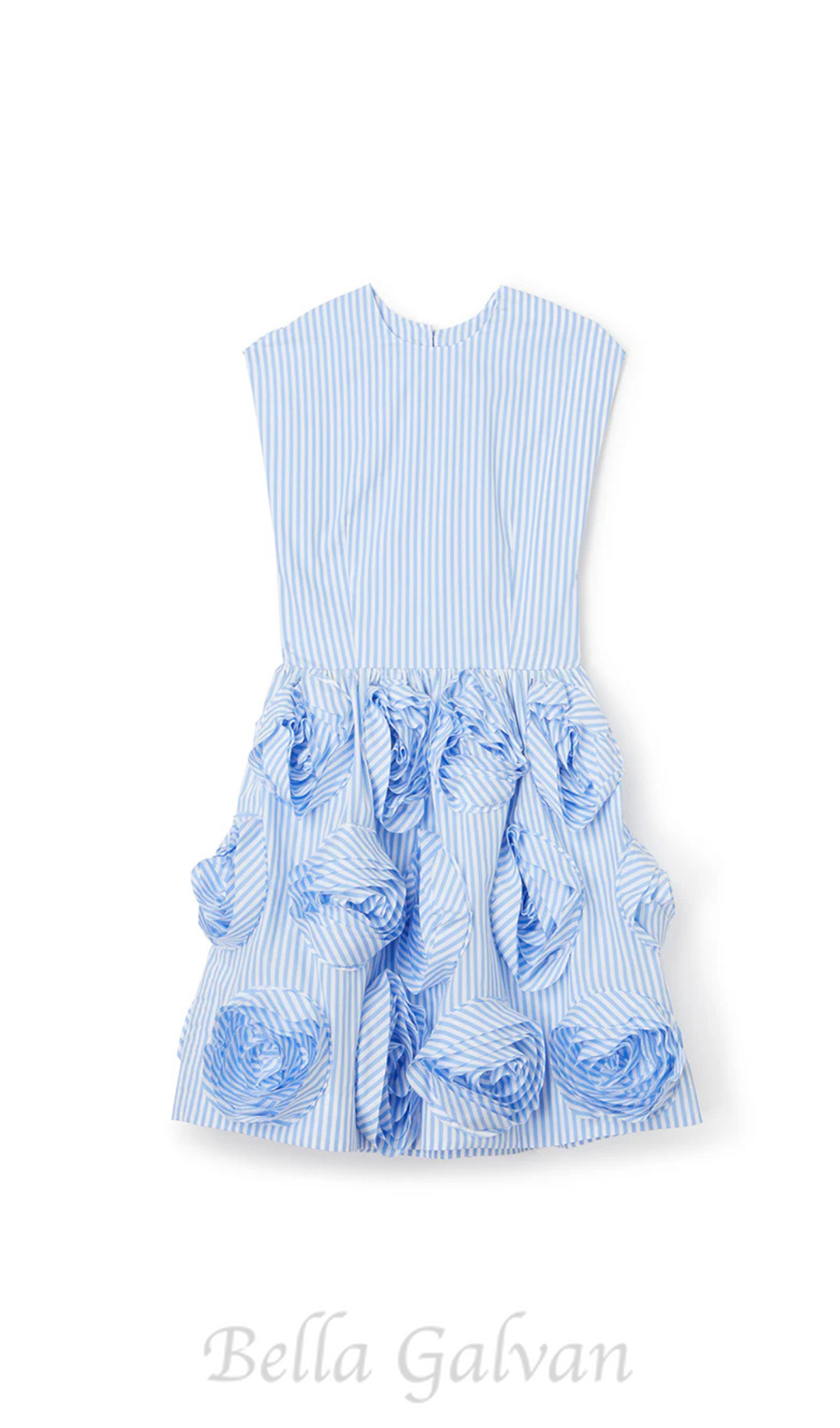 xaviera rose applique mini dress in blue