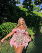 The Rosetta Silk Mini Dress