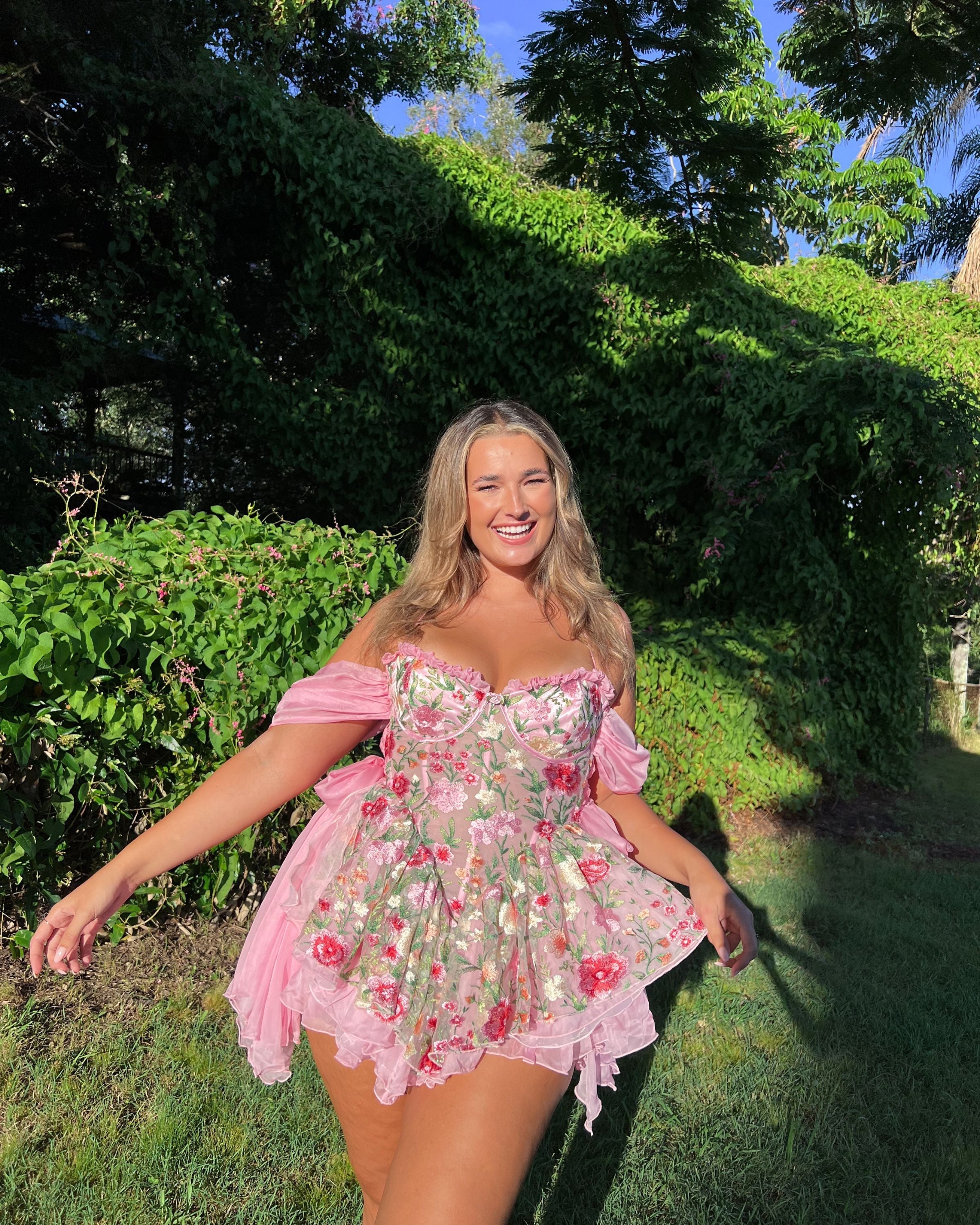 The Rosetta Silk Mini Dress