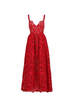 Flowering Girl Women Cutout Out Backless Maxi Dresses In Red