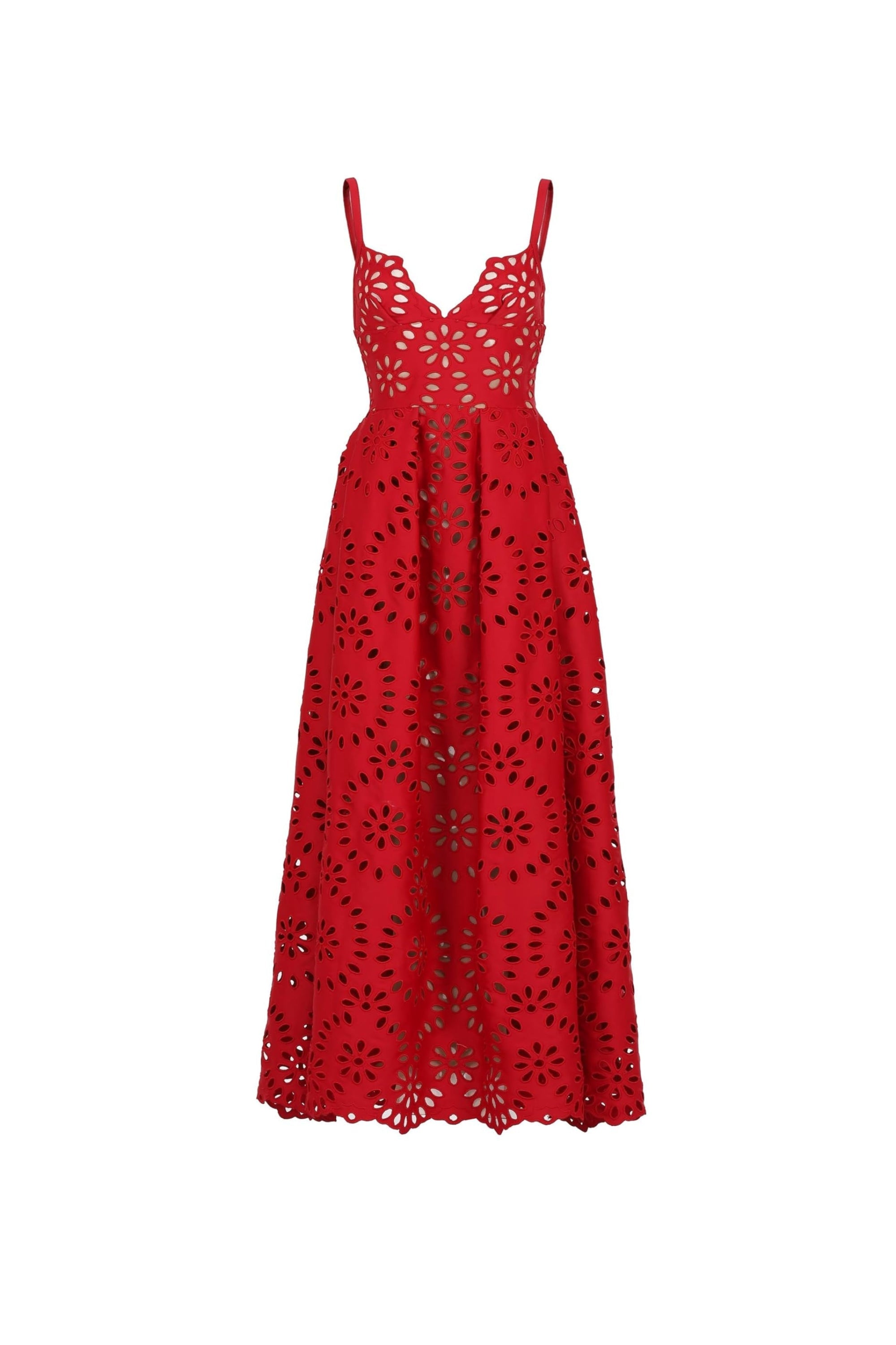 Flowering Girl Women Cutout Out Backless Maxi Dresses In Red