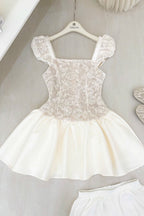 Iraiay Crochet Embroidery Mini Dress