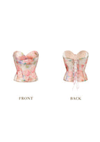 florence Floral Mirror Corset skirt set