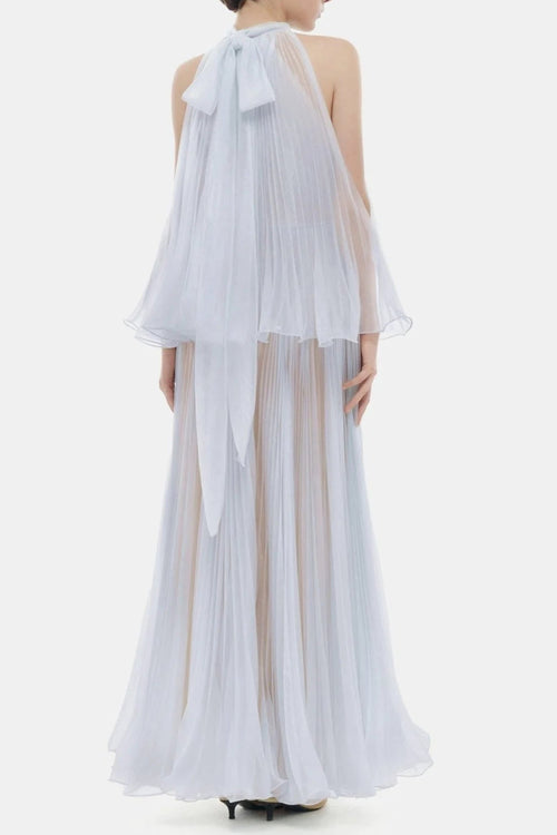 Flowering Girl Women Belinda Violet Pleated Tulle Sleeveless Maxi Dress