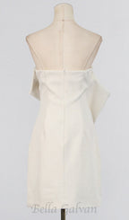 Flowering Girl Women Alisa strapless flower mini dress in apricot