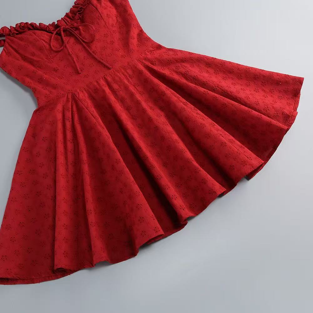Elva Playsuit - Red