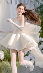 Flowering Girl Women Dervla Strapless Bow Mini Dress