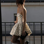 Flowering Girl Women Lumi Dot Strapless Mini Dress