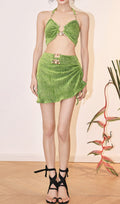 Flowering Girl Women Delphi Green Three-Piece Swimsuit