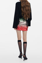 Flowering Girl Women tracy Sequin Skirt in Silver
