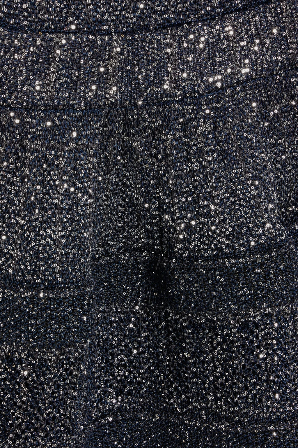rebecca sequin stretch-knit mini dress in black