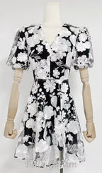 Flowering Girl Women CHAYAN FLOWER EMBROIDERY MINI DRESS