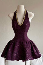 Flowering Girl Women Bellerose Mini Dress In Purple