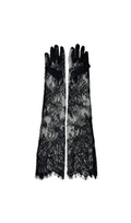 Flowering Girl Women Pom Lace Handmade Long Gloves
