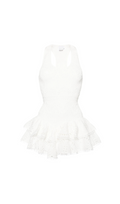 WHITE VIRKA BRODERIE ANGLAISE MINI DRESS