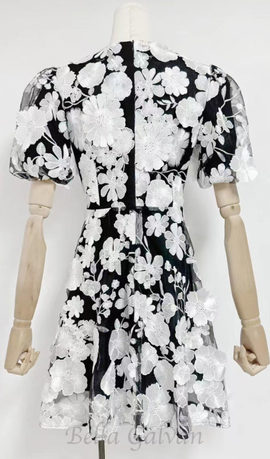 Flowering Girl Women CHAYAN FLOWER EMBROIDERY MINI DRESS