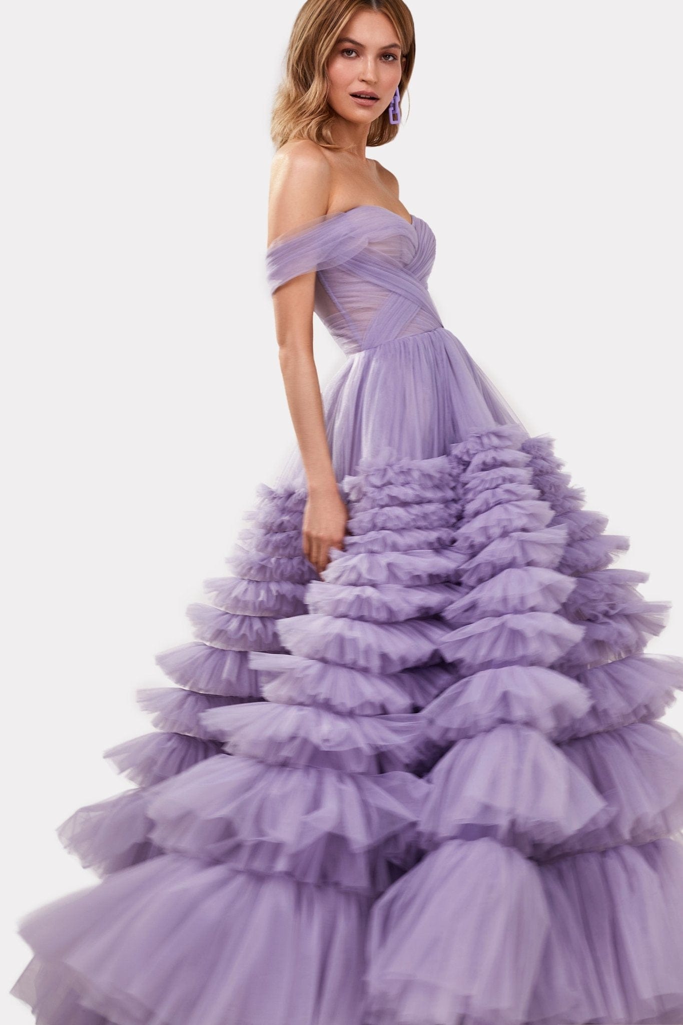 Flowering Girl Women Ultra Puffy Prom Maxi Dress
