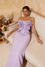 Flowering Girl Women Petulah Strapless Ruched Bandage Maxi Dress