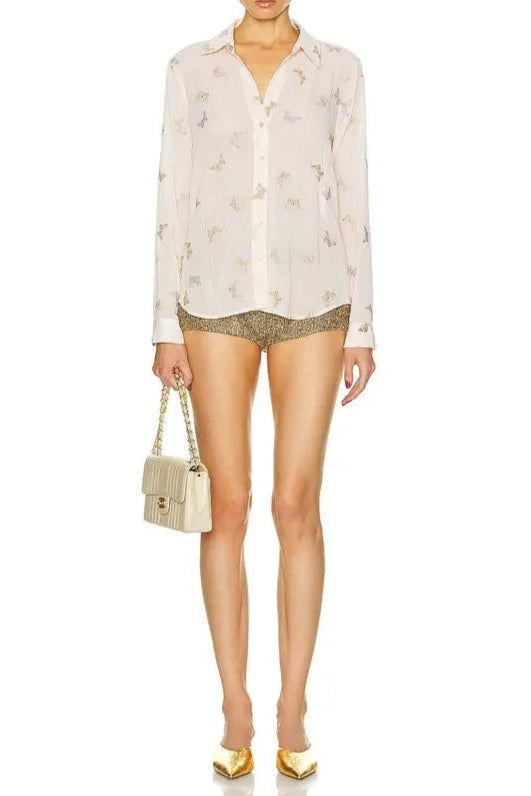 Flowering Girl Women Laurent Blouse In White