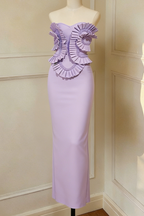 Flowering Girl Women Petulah Strapless Ruched Bandage Maxi Dress