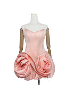 doreen 3d flower bud mini dress