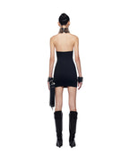 Flowering Girl Women Eartha Strapless Mesh Furry Mini Dress