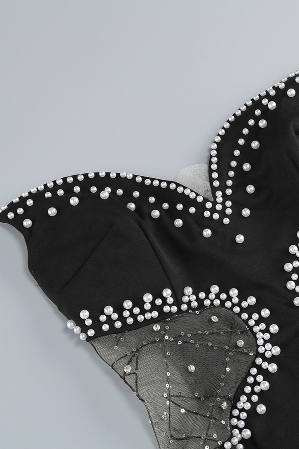 Flowering Girl Women Embellished Mini Dress In Black