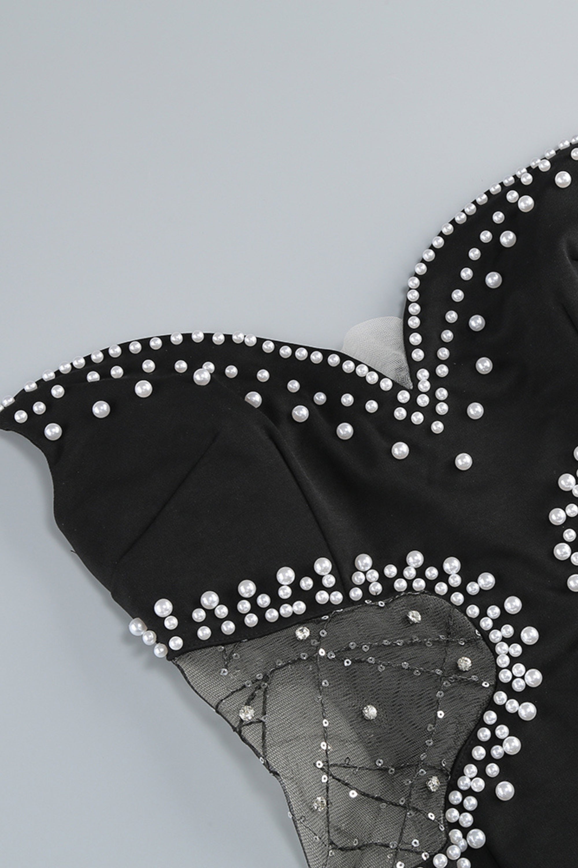 Flowering Girl Women Embellished Mini Dress In Black