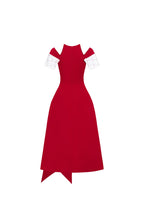 Flowering Girl Women Tiffany Two-Tone Slit Midi Dress