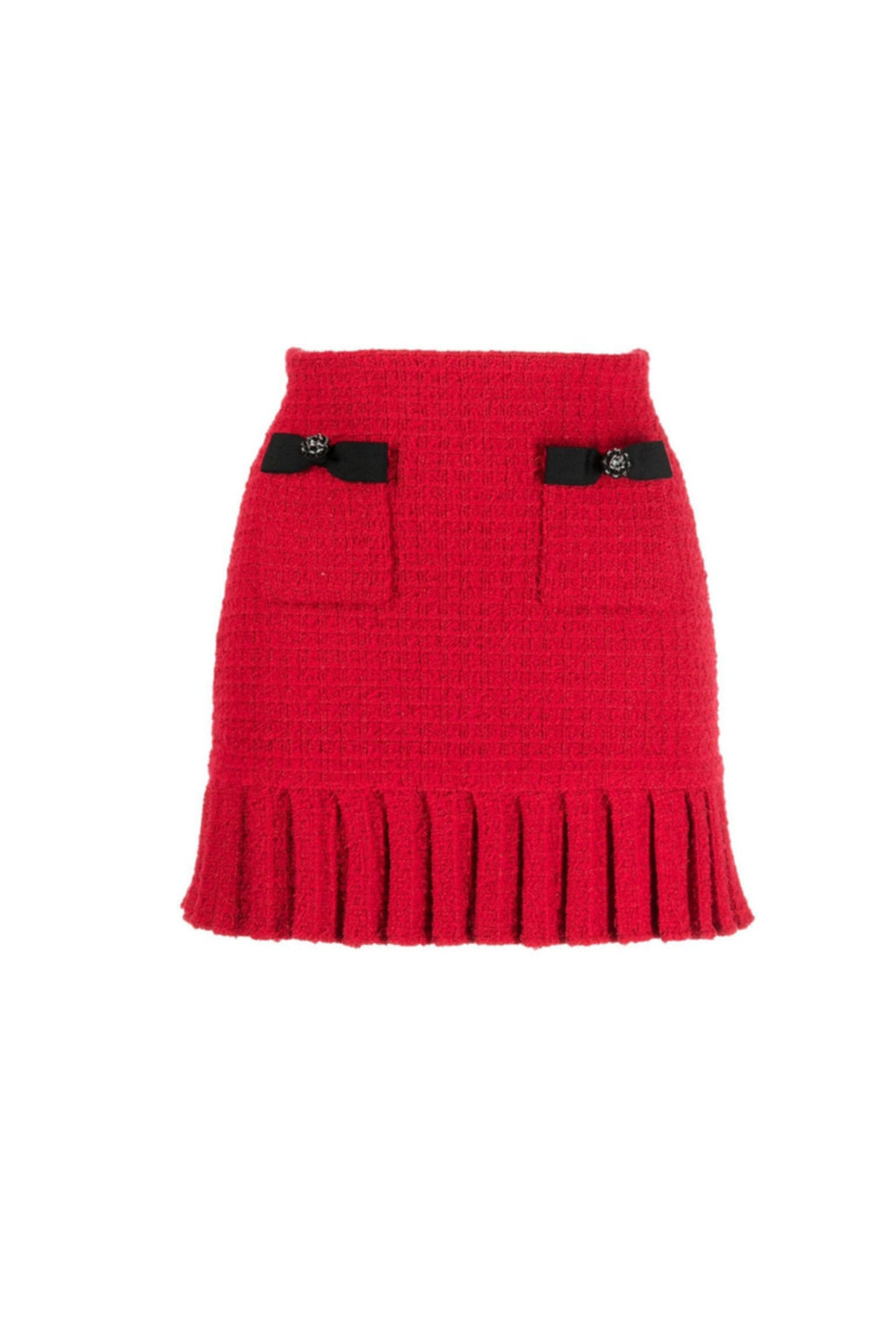 Flowering Girl Women Red Knit Skirt
