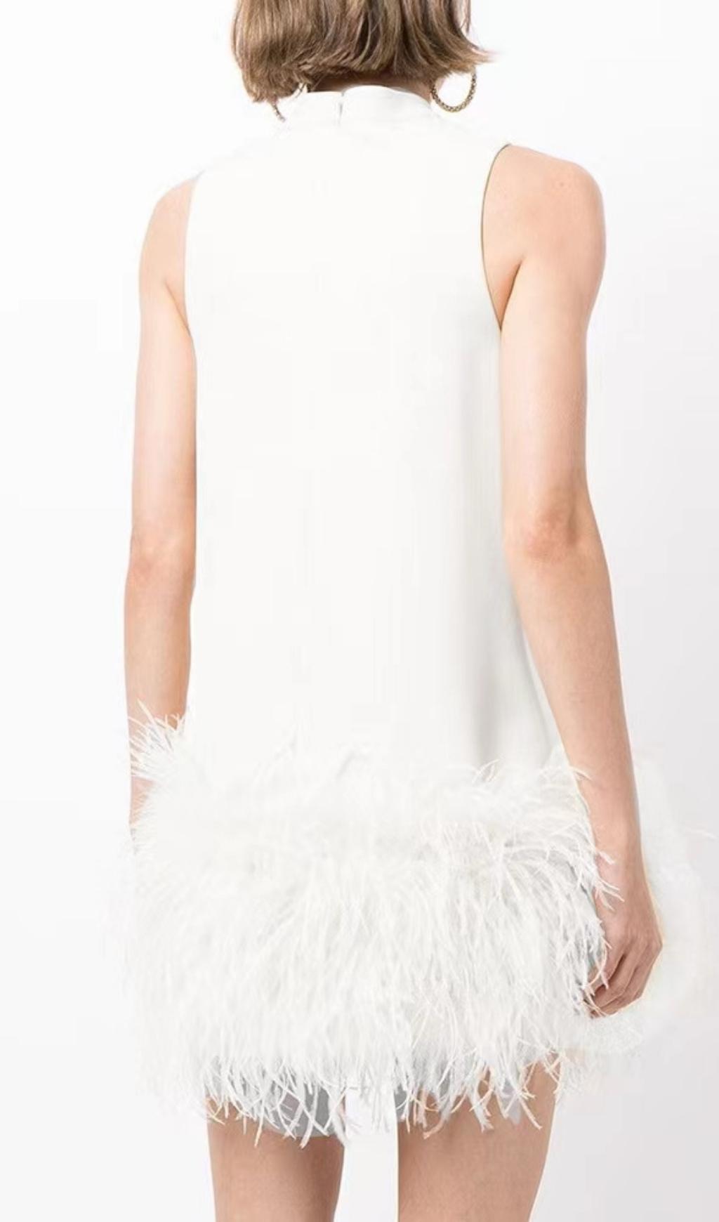 Feather Mini Dress