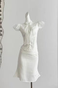 Irène Ruffled Tulle Top & Skirt Set