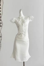 Irène Ruffled Tulle Top & Skirt Set
