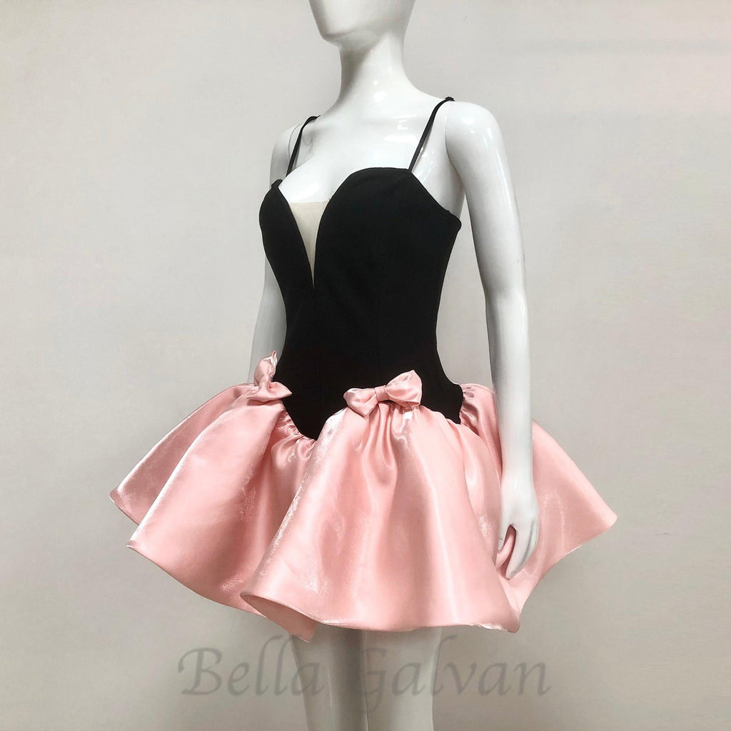 Flowering Girl Women valerie two-tone bowquette mini dress