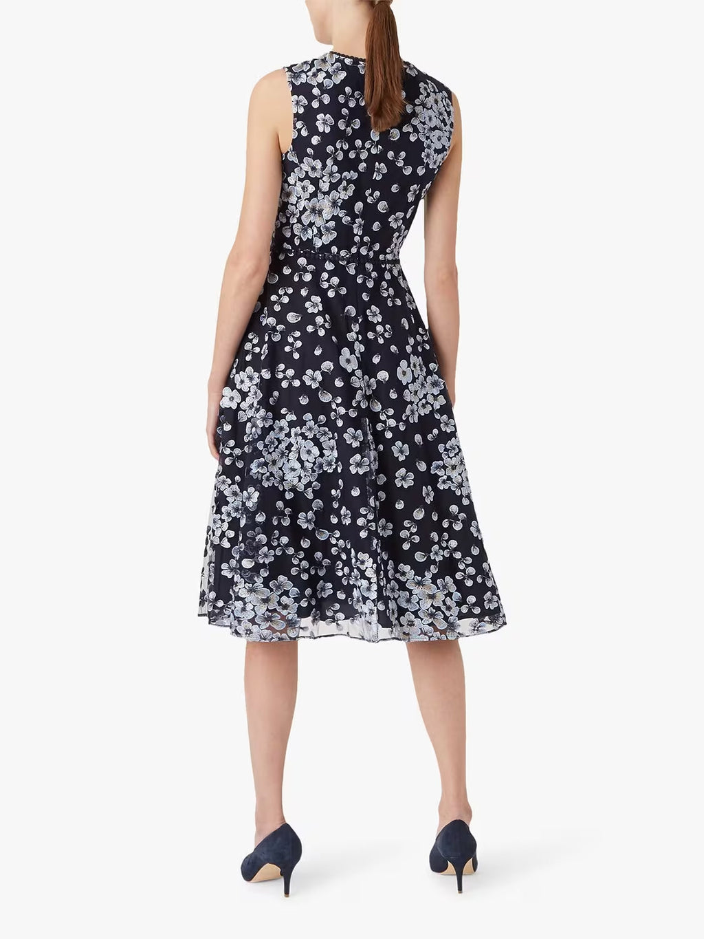 Flowering Girl Women Lilith Floral midi Dress in Navy