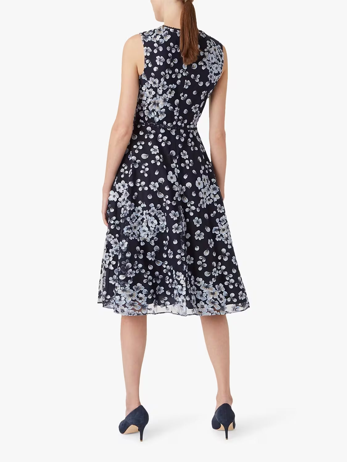 Flowering Girl Women Lilith Floral midi Dress in Navy