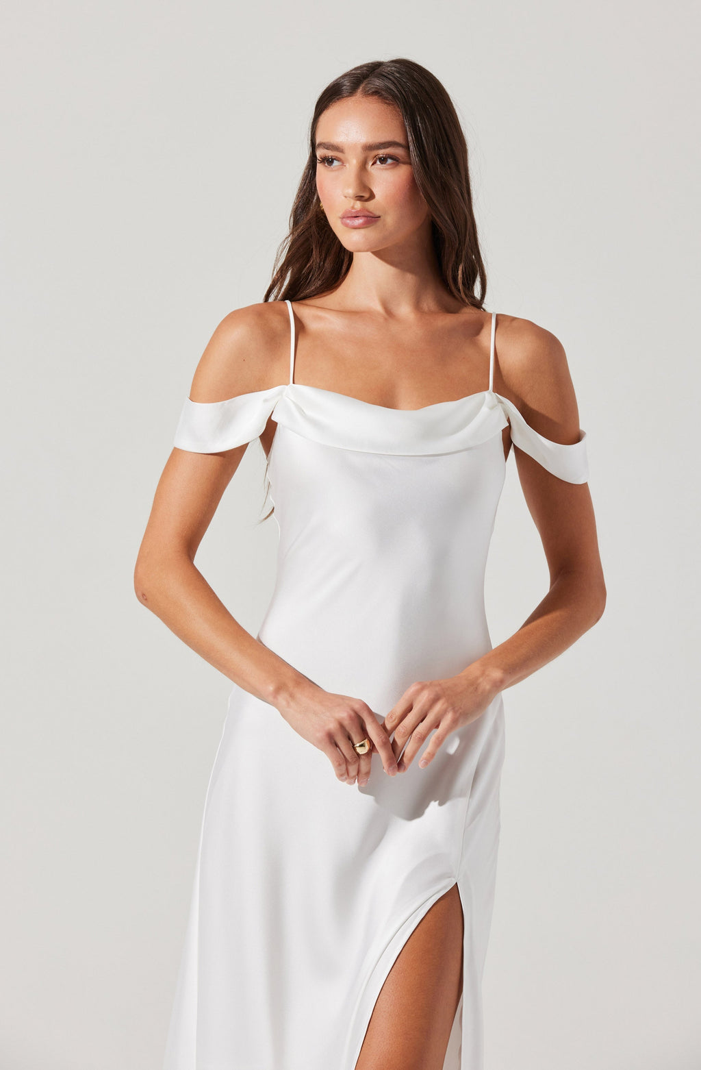 Flowering Girl Women Kitura Cold Shoulder Midi Dress