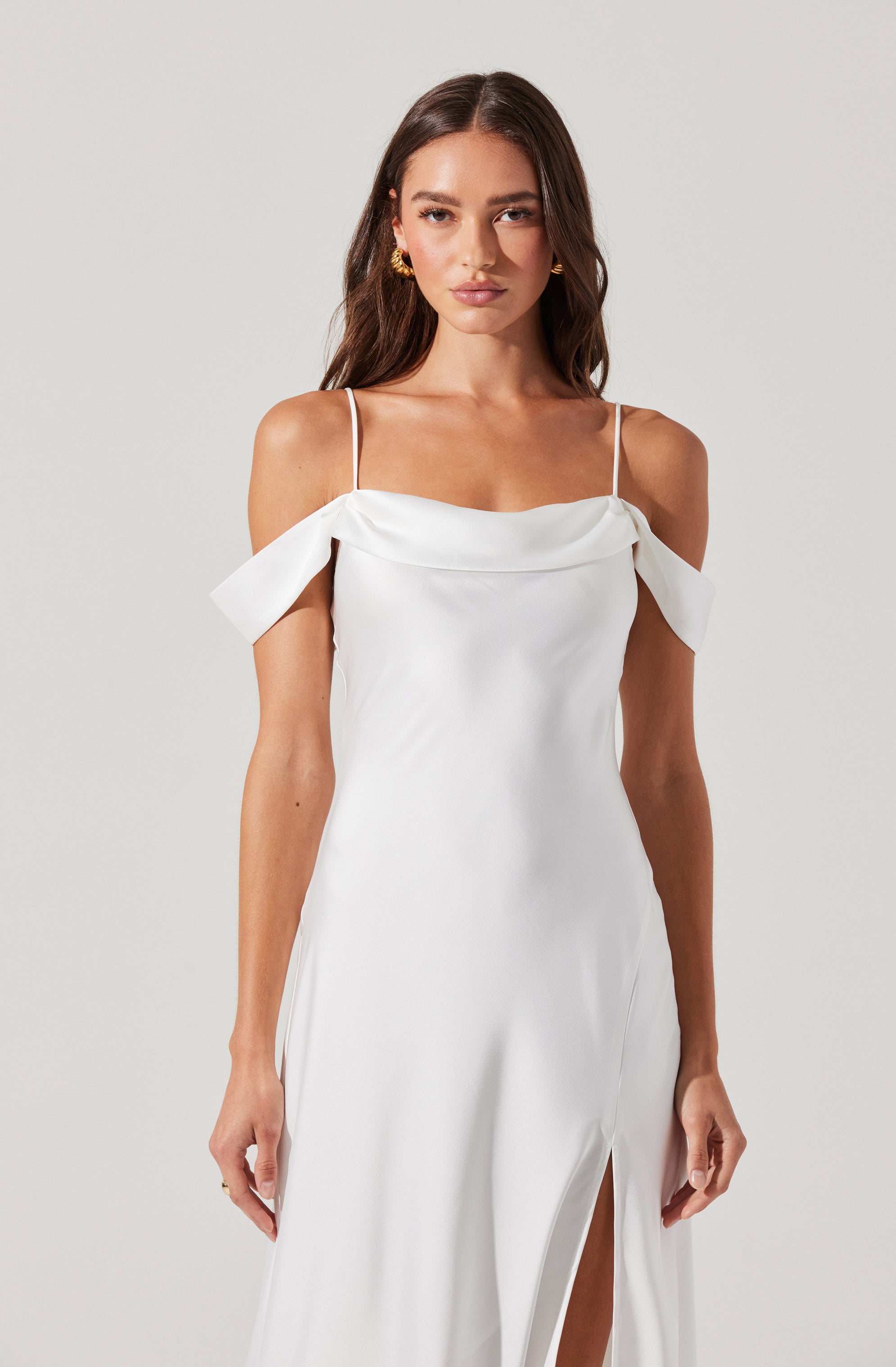 Flowering Girl Women Kitura Cold Shoulder Midi Dress