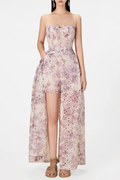 Flowering Girl Women Abetzi Floral Embroidered Shorts & Maxi Dress Set - Purple