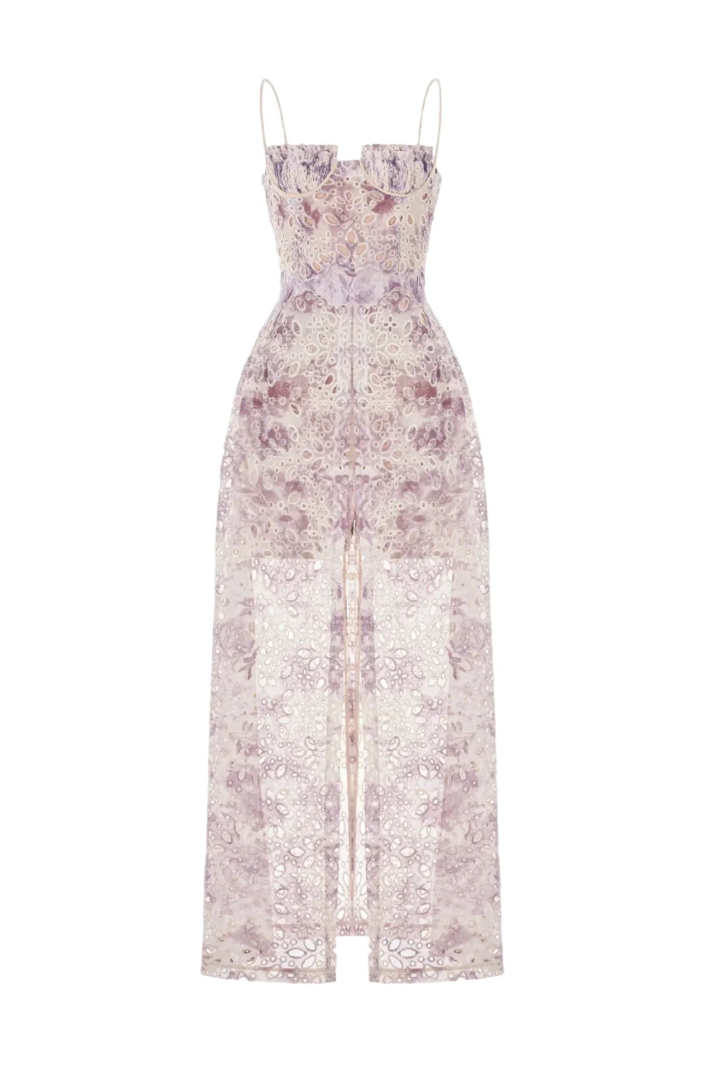 Flowering Girl Women Abetzi Floral Embroidered Shorts & Maxi Dress Set - Purple