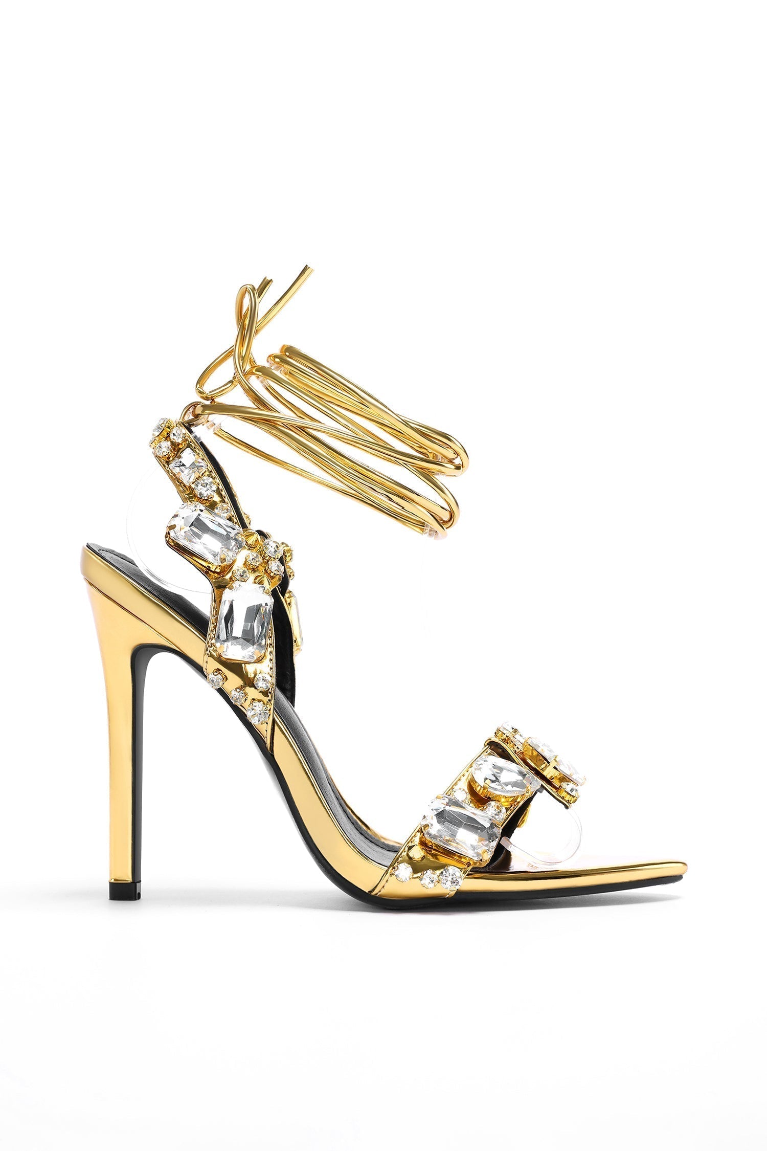 Flowering Girl Women Adaline Pointed-toe Diamante Heels
