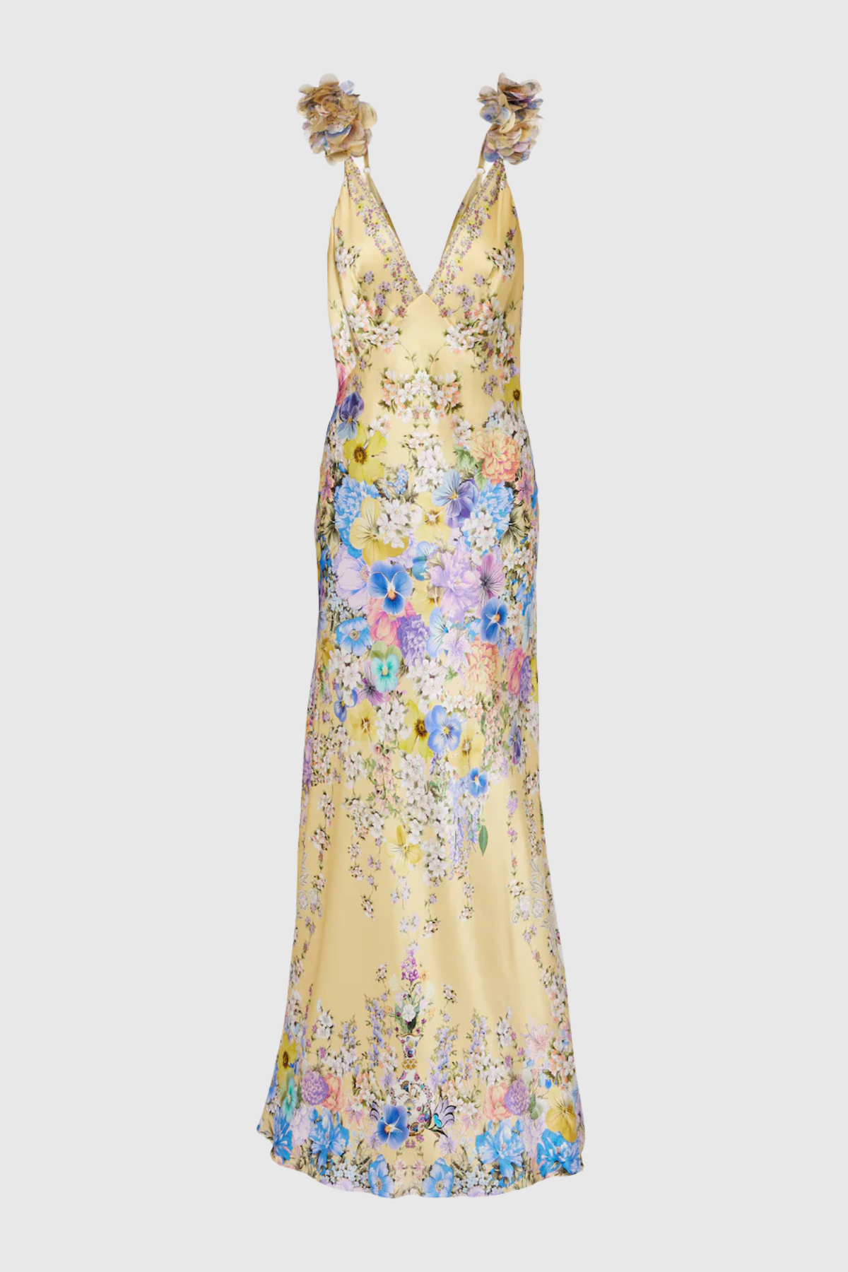 Flowering Girl Women Aether Floral Ruffle Print Maxi Dress